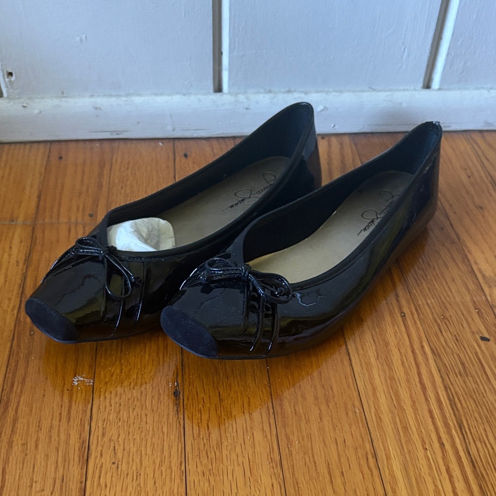 Black Patent Leather Ballet Flats